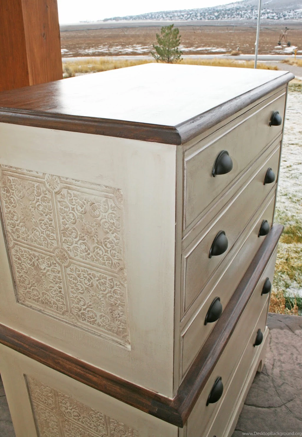 Antique Recreation: Chest On Chest Dresser Redo