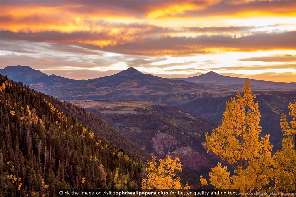 Sunset From Last Dollar Road Near Telluride Colorado 4K Or HD ...