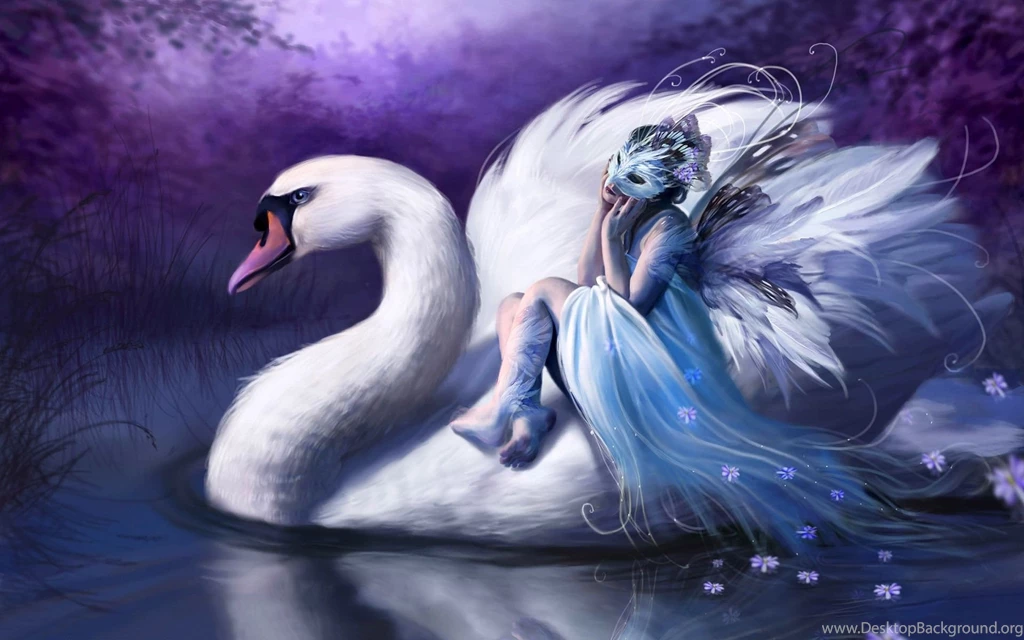 Swan Fairy Desktop Backgrounds HD 1920x1200