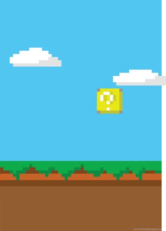 Super Mario Backgrounds Panorama 8 Bit Poster Wall By FinalFuse