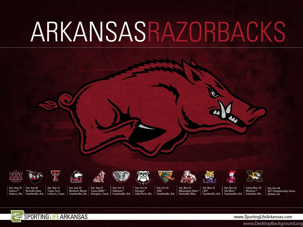 2014 Arkansas Razorback Football Schedule Wallpapers