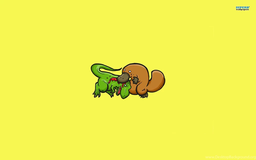 T Rex Vs Platypus Wallpapers Funny Wallpapers