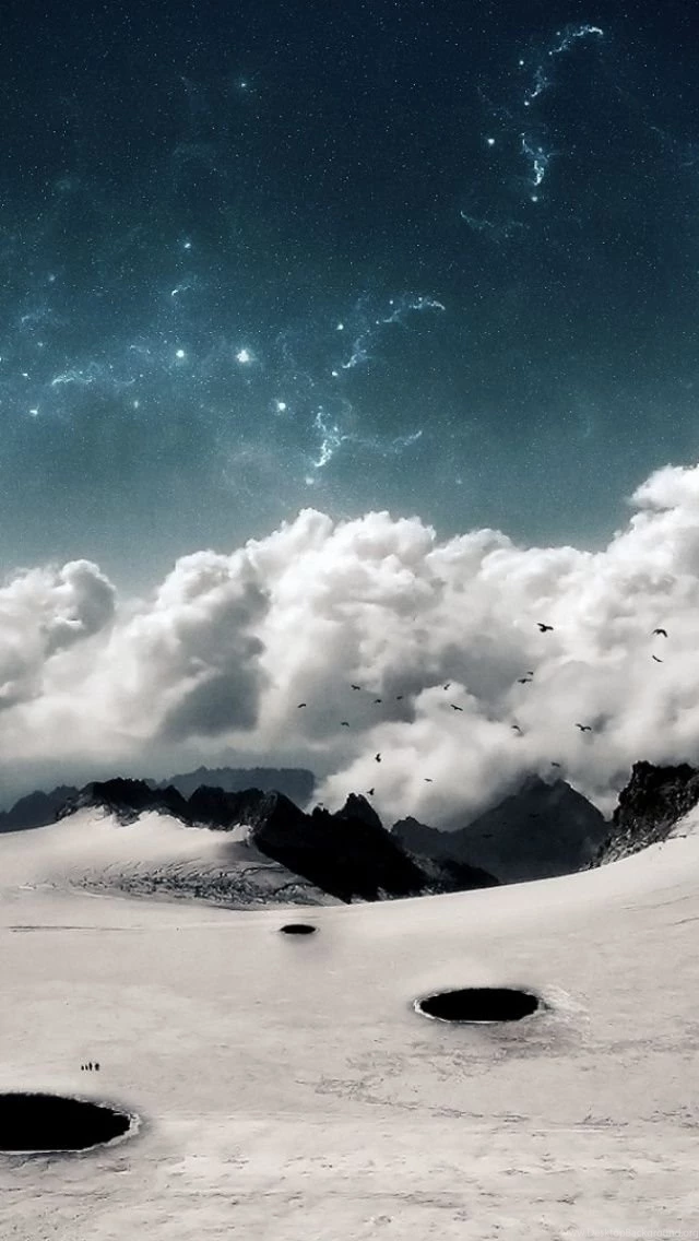 Clouds And Stars iPhone 5 Wallpapers