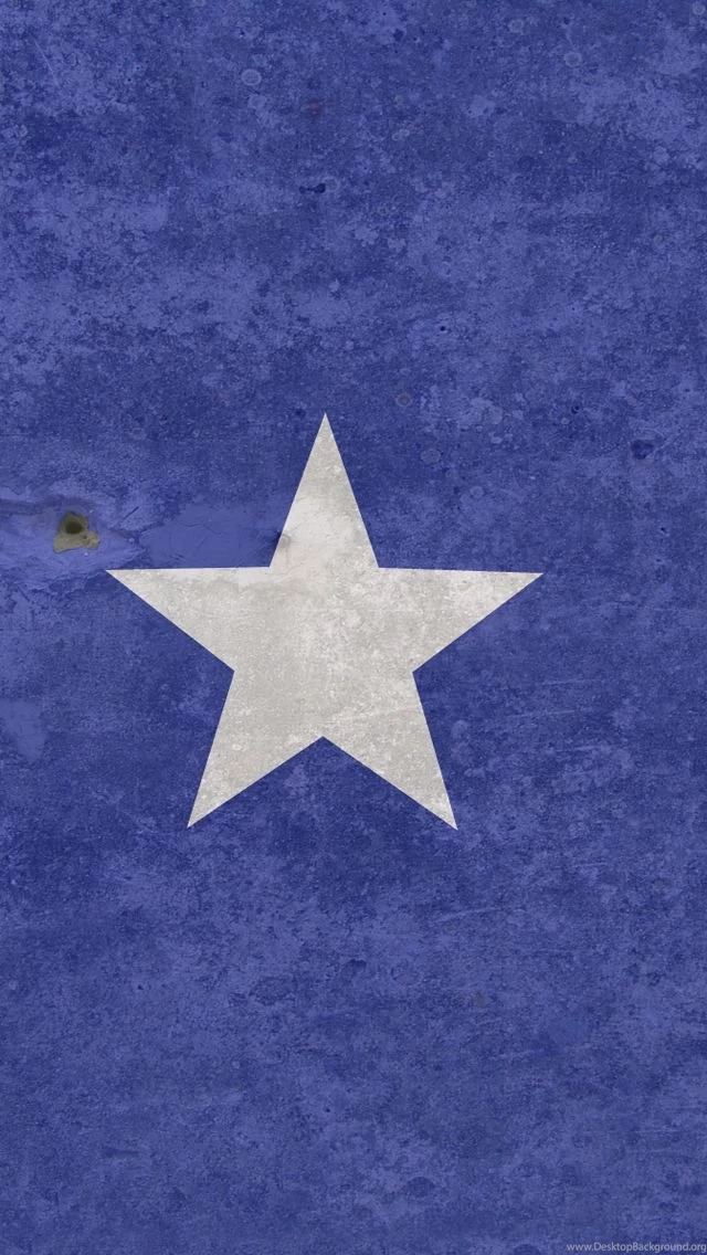 Blue Minimalistic Star iPhone 5s Wallpapers Download