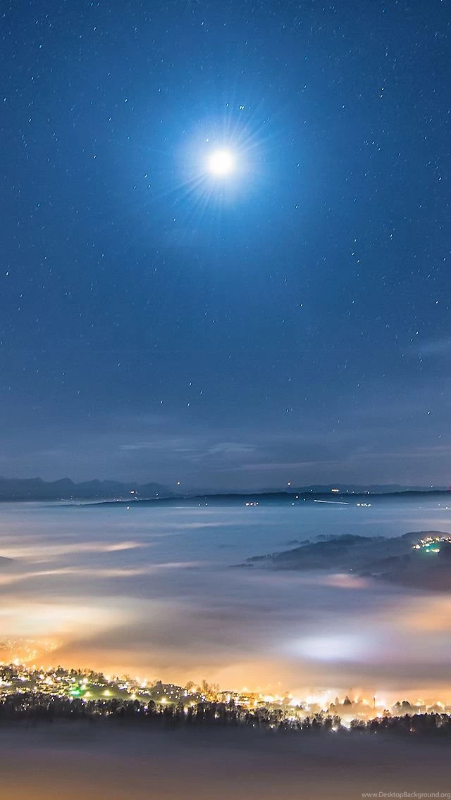Town Of Under The Stars iPhone 5s Wallpapers Download