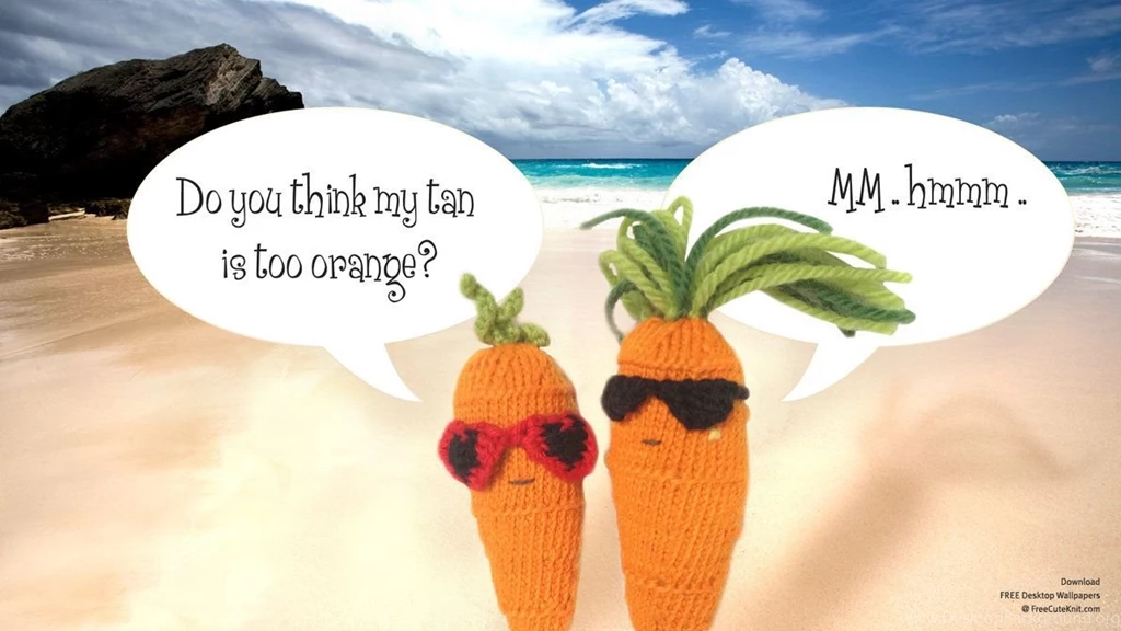 Sweet Carrot + Cool Carrot At The Beach Wallpapers By AmareeLis On ...