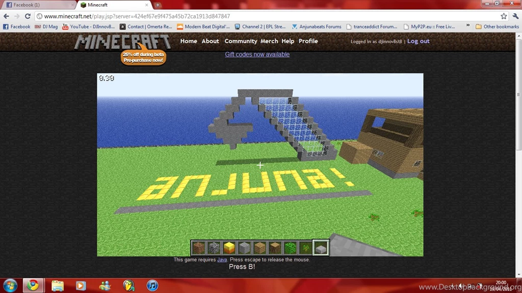 Anjunabeats Logo Made In Minecraft Open Chat Anjunabeats Forums