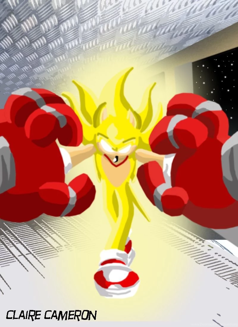 Hyper Sonic Coloured By Vixen T Fox On DeviantArt