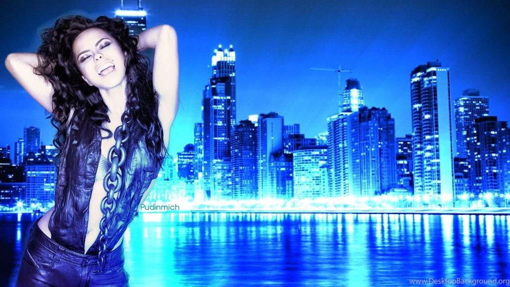 Free Wallpapers Inna Singer And City 1600x900 Wallpapers