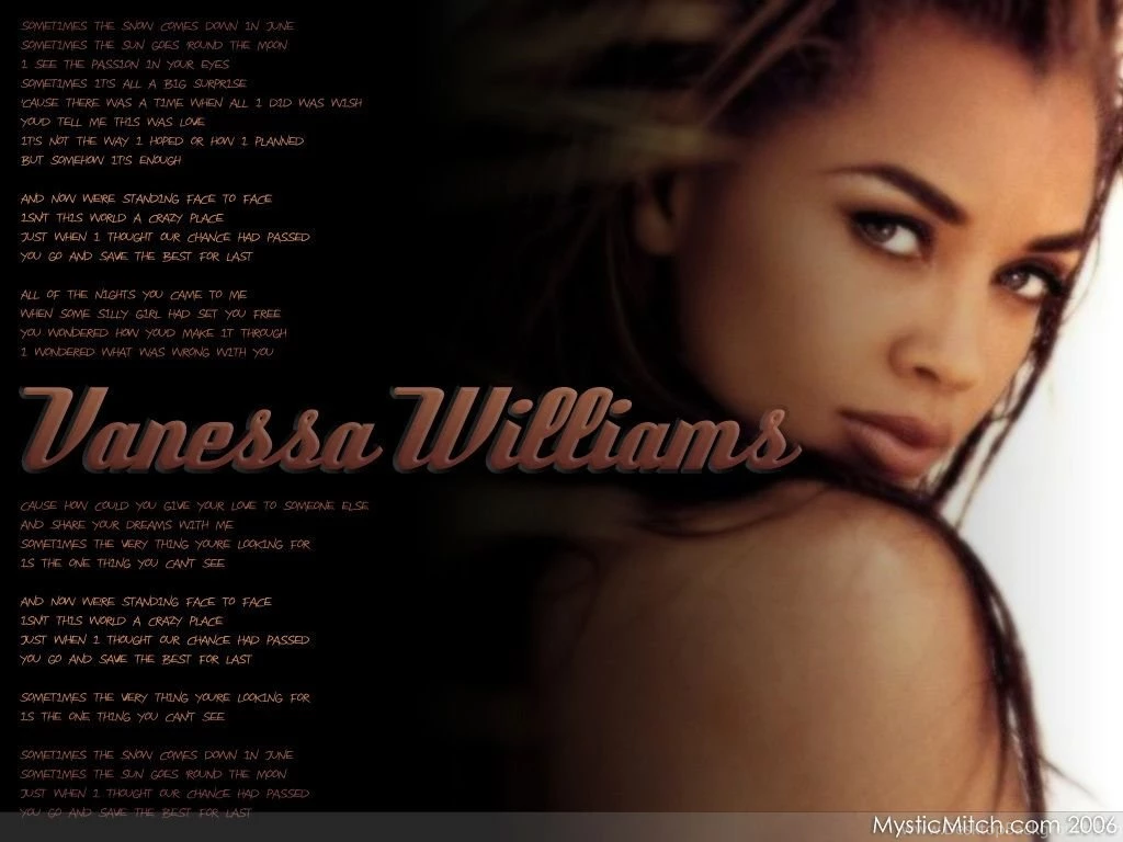 Vanessa Vanessa Williams Wallpapers (1601726) Fanpop