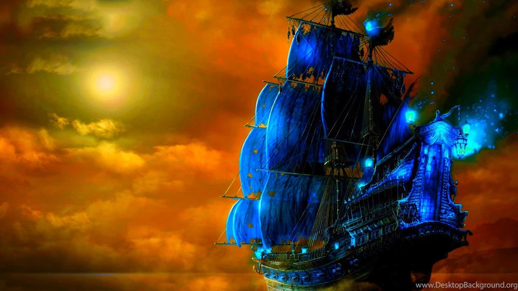 Fantasy Art Ship Boats Ocean Sea Wallpapers