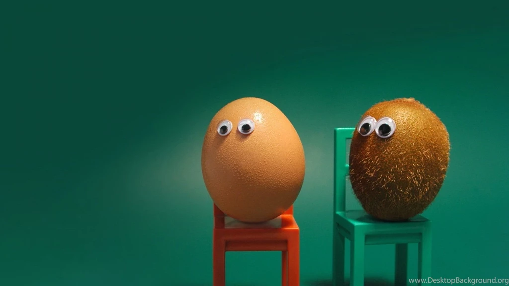 Download Wallpapers 1920x1080 Egg, Kiwi Fruit, Eyes, Chairs, Funny ...