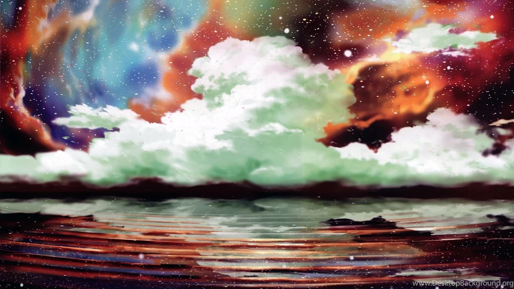 Clouds Landscapes Artwork Fantasy Sky Clouds Ocean Sea Reflection ...