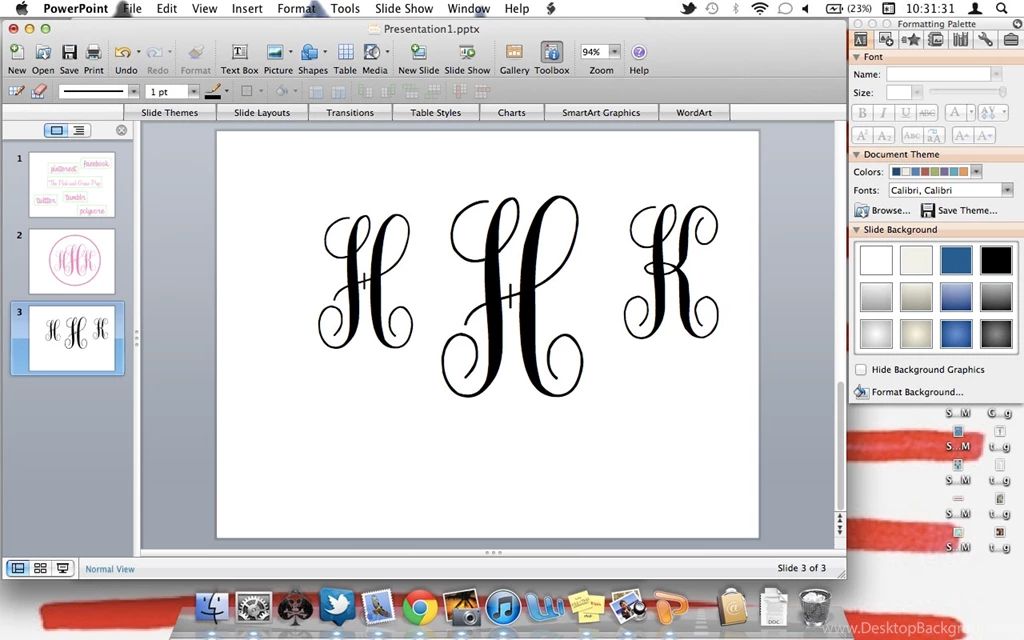 The Pink And Green Prep: Monogram Desktop Backgrounds!