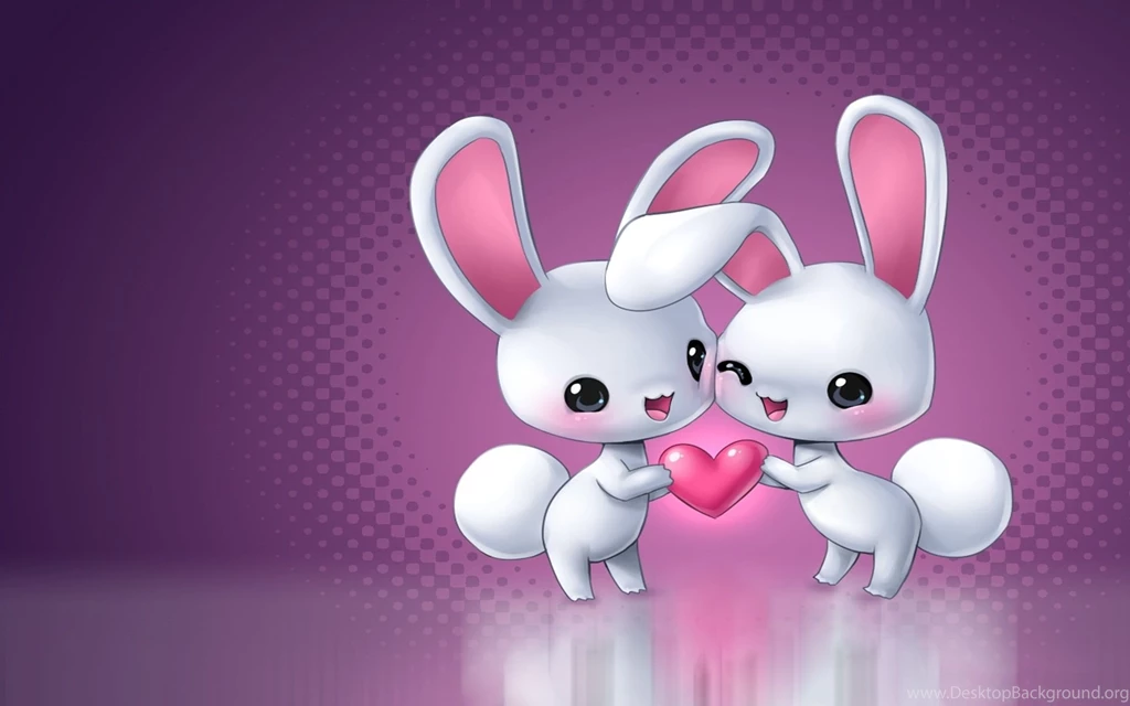 Cute Rabbit Love Wallpapers Animated