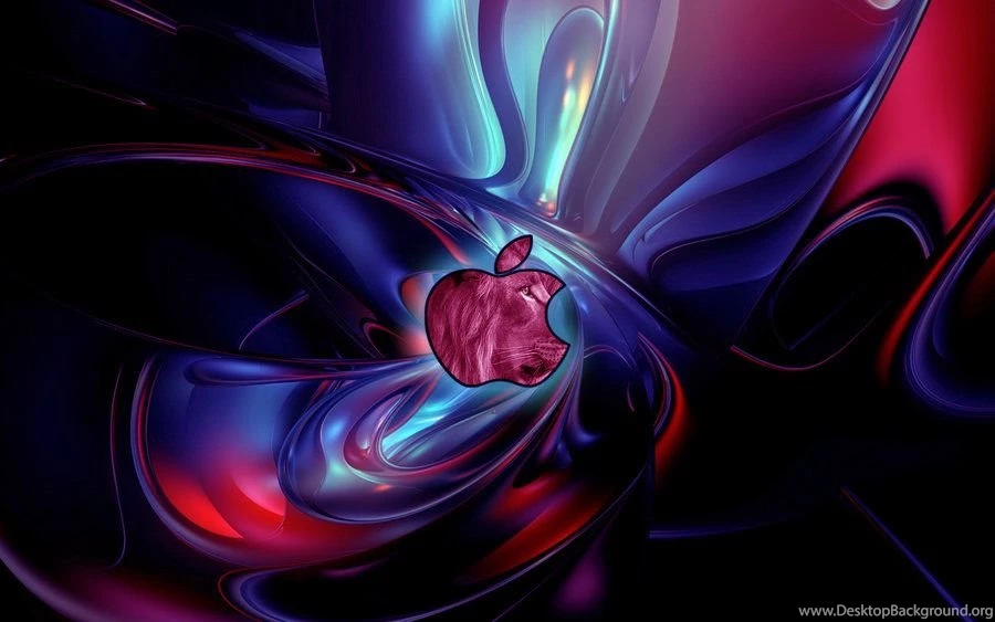 DeviantArt: More Like Blue,pink 3d Fluid Apple Lion Wallpapers By ...