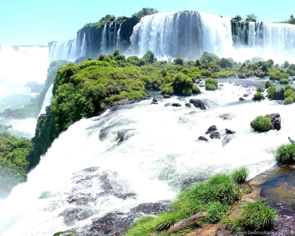 Iguassu Falls Panorama Dual Monitor Wallpapers