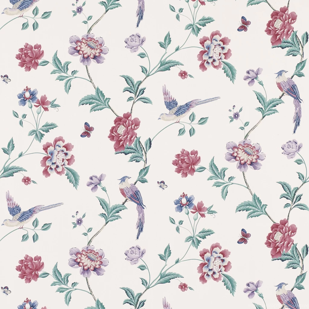 Elveden Cranberry Floral Wallpapers At Laura Ashley Desktop Background