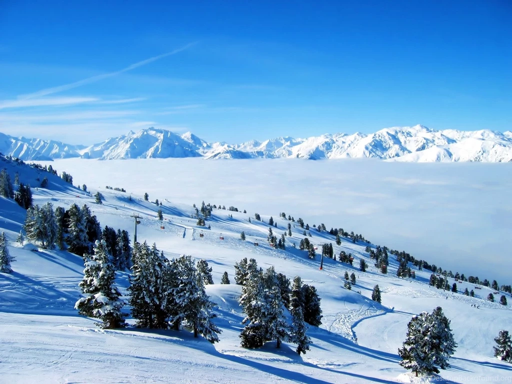 1920x1440 Mountains Snow Trees & Ski Desktop PC And Mac Wallpapers