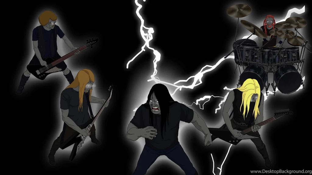 Dethklok Heavy Metal Music Cartoons Hard Rock Band Groups ...
