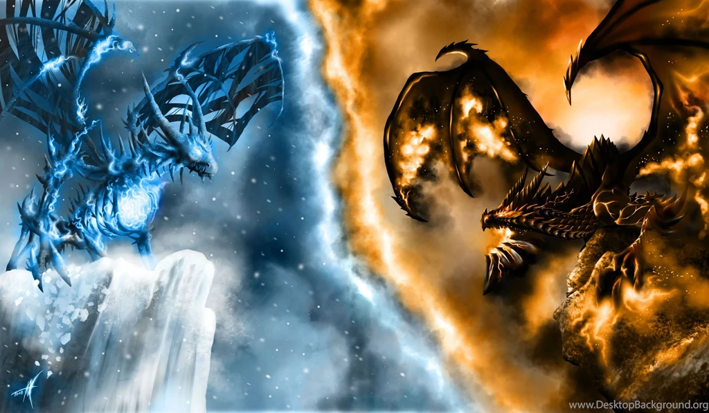World Of WarCraft WoW Dragons Fire Snow Games Dragon Ice Fantasy ...