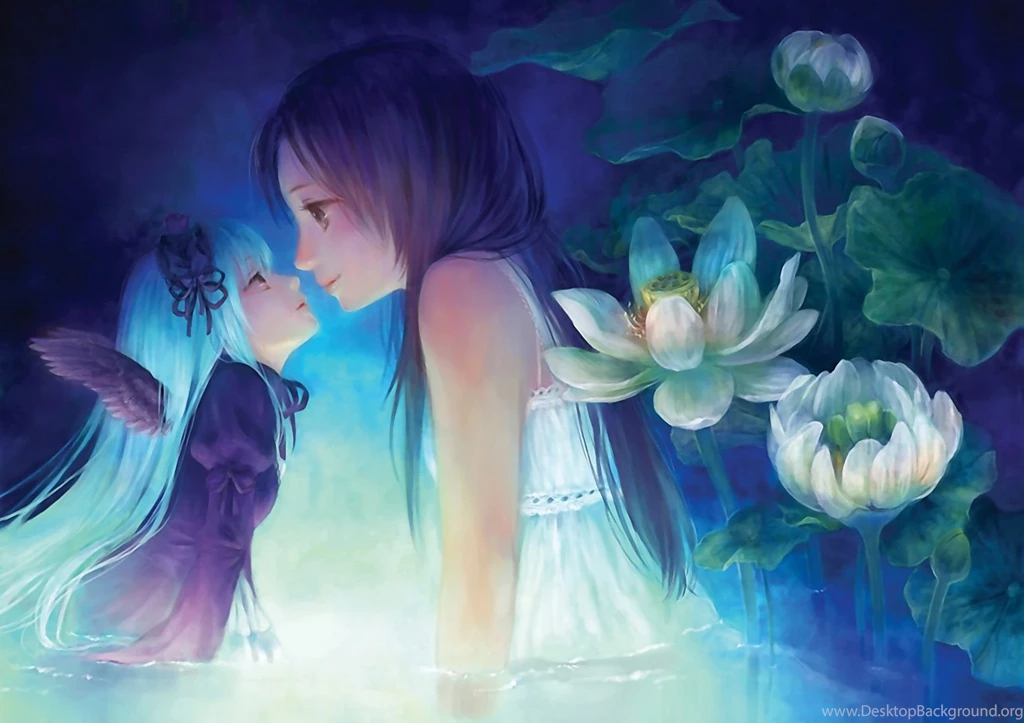 A Fairy And A Little Girl Wallpapers WallpaperFav.com