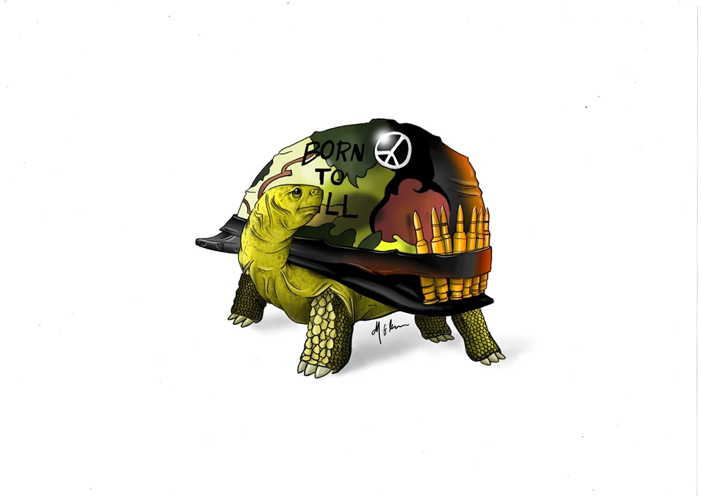 Full Metal Jacket Helmet Art By CartoonMatty On DeviantArt