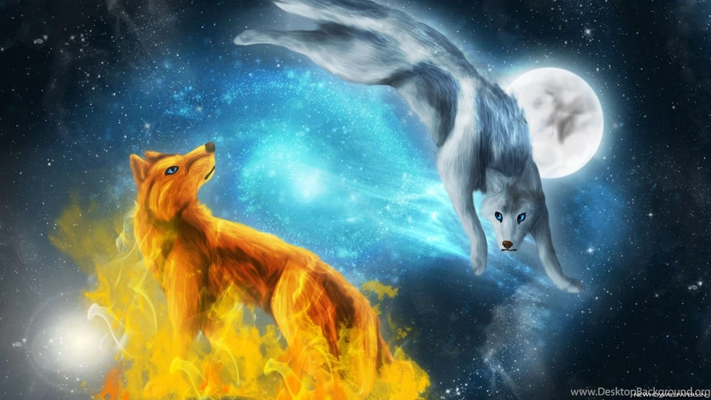 Fire And Ice Wolves HD Wallpapers Free New HD Wallpapers