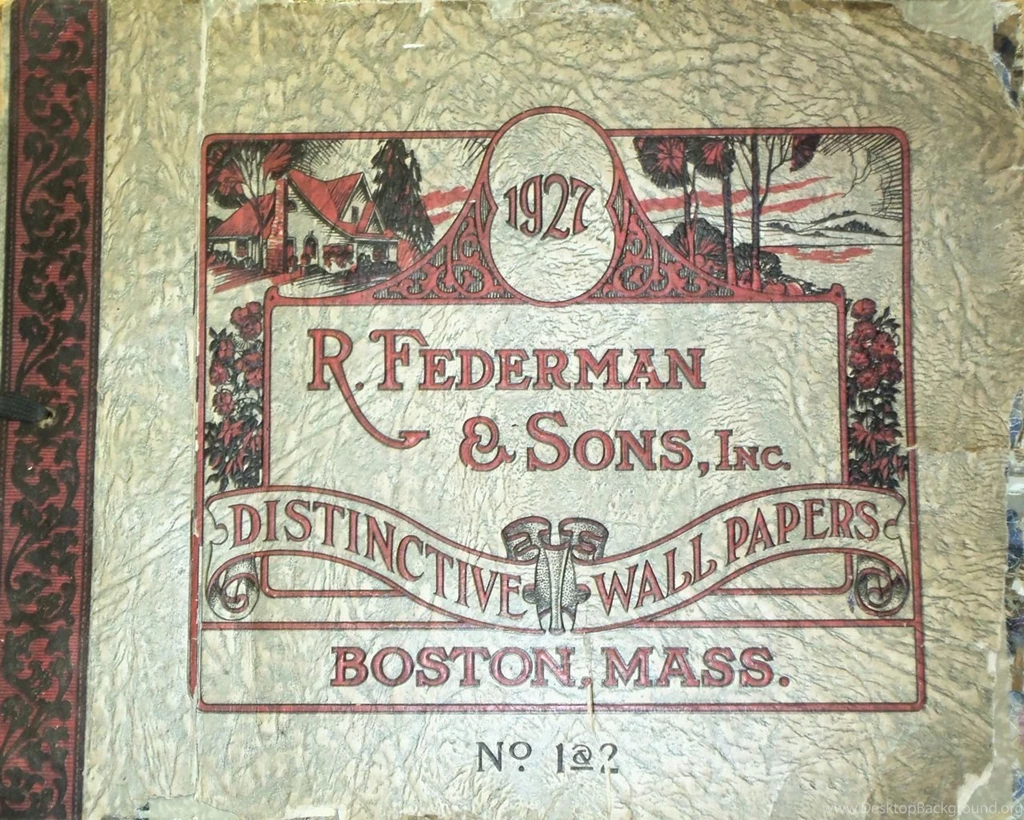 1927 Antique Wallpapers Book – Preserved