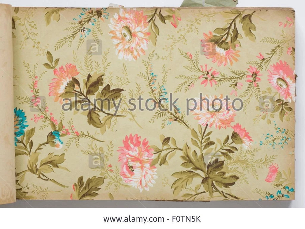 Page From A Wallpapers Sample Book Stock Photo, Picture And Royalty ...