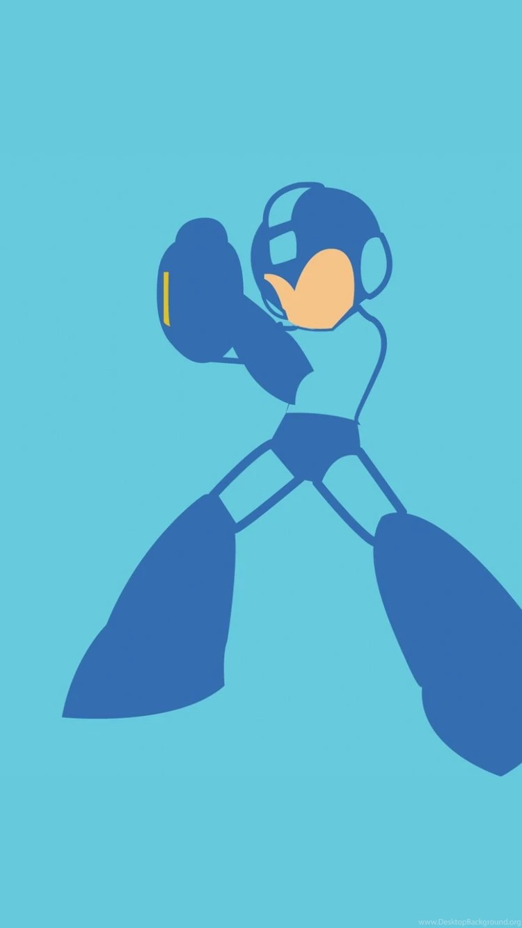Minimalist Megaman iPhone 6 Wallpaper, Not My Art, Enjoy! Imgur