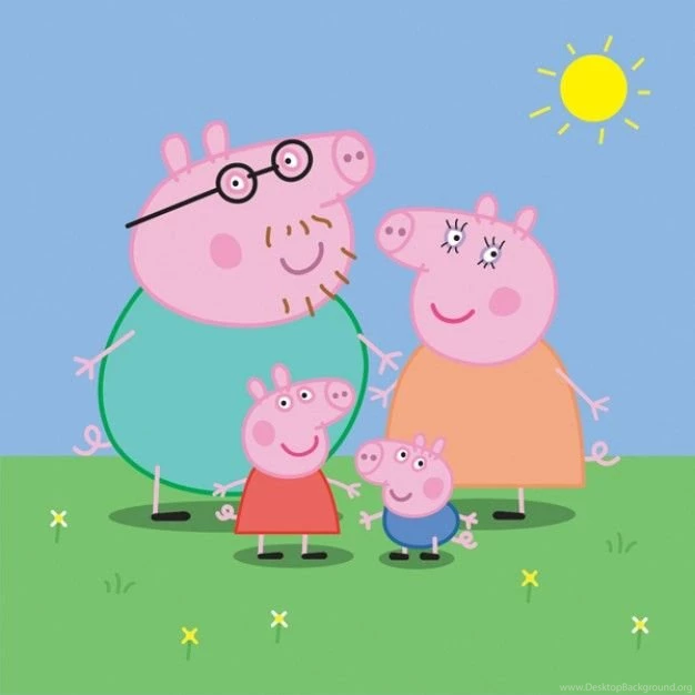 Peppa Pig Family Vector