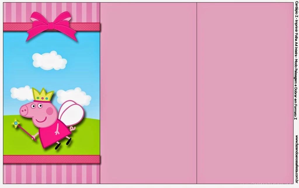 Peppa Pig Fairy: Free Party Printables, Images And Backgrounds ...