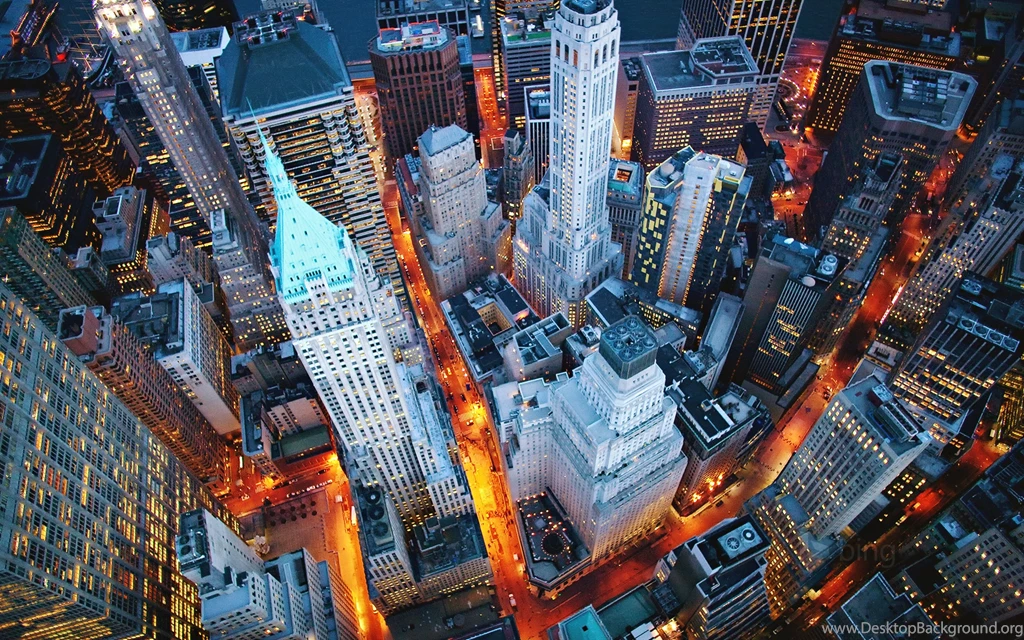 USA City New York Buildings Manhattan Walls Skyscrapers Street ...