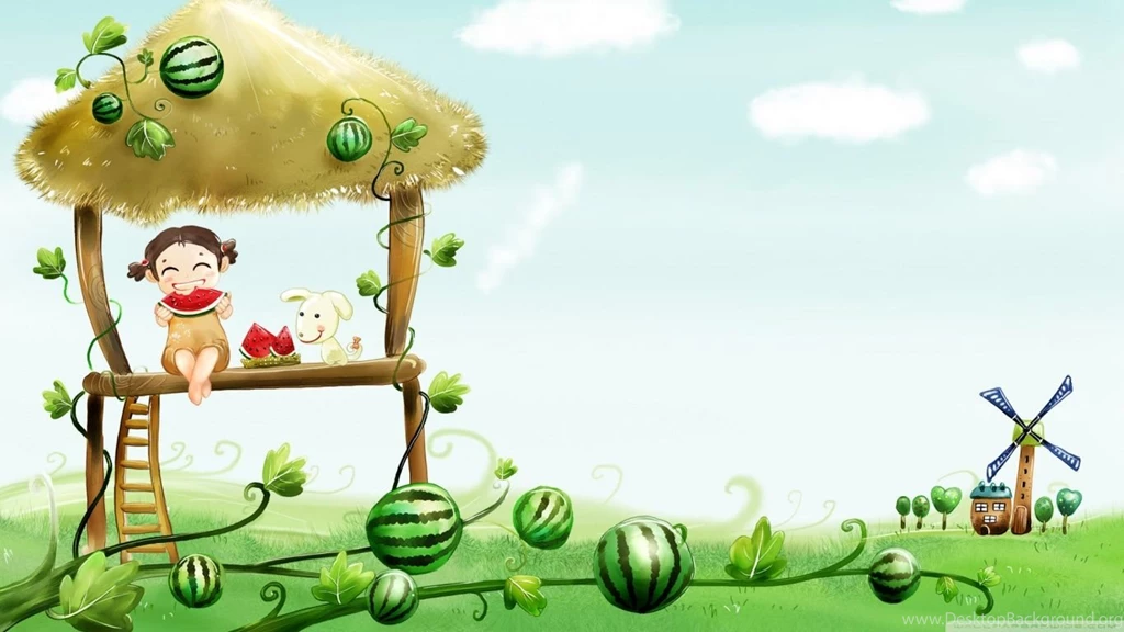 Eating Watermelon Summer HD Desktop Wallpapers : Widescreen : High ...