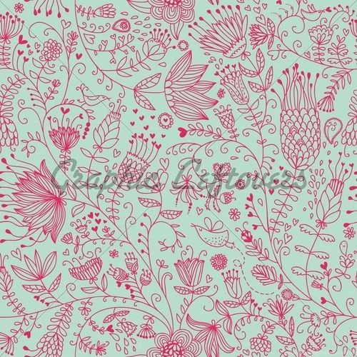 Summer Floral Seamless Pattern For Cute Wallpapers · GL Stock Images