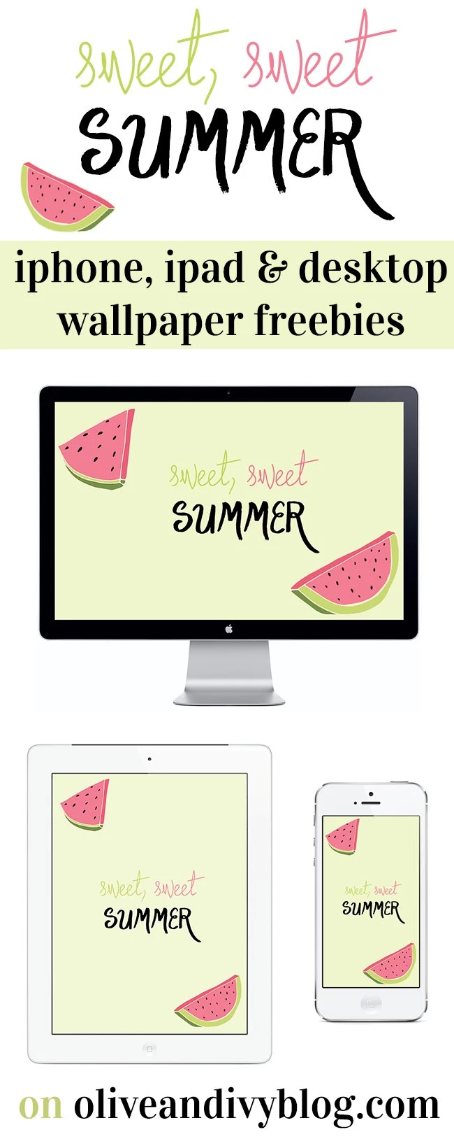 Friday Freebie: Sweet, Sweet Summer Wallpapers