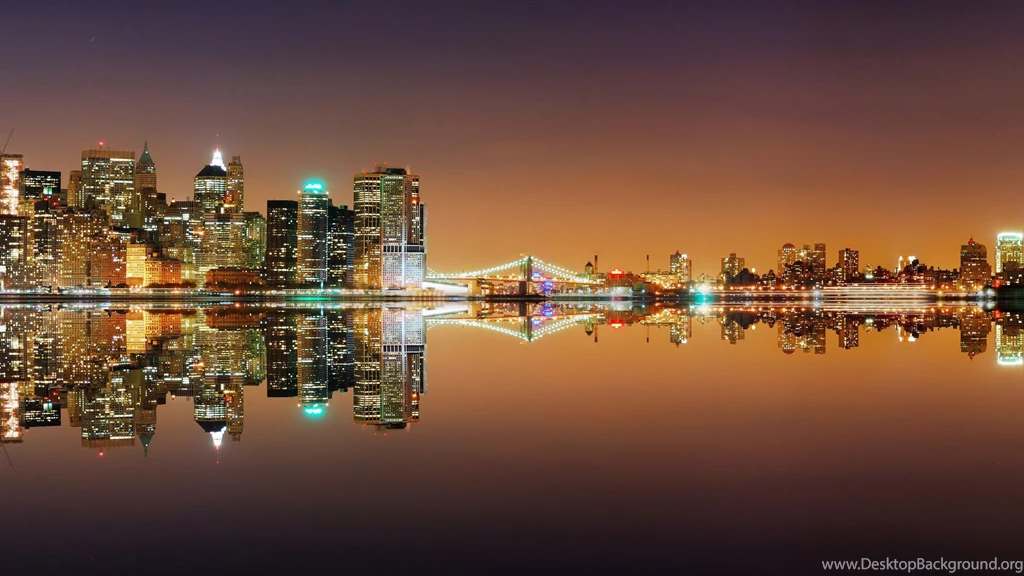 New York Skyline Reflection At Night Wallpaper.jpg