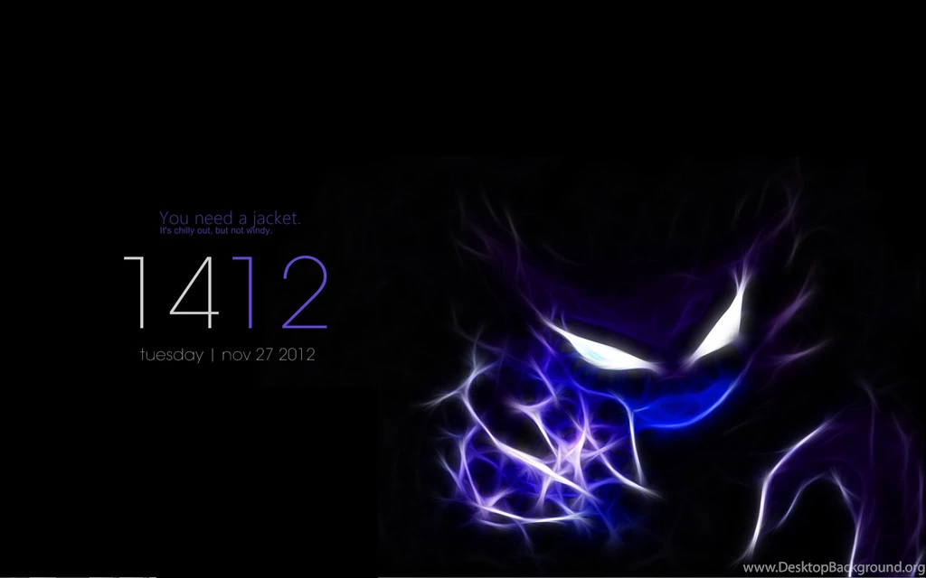 My New Desktop. Haunter Will Always Be My Favourite Pokémon. : Gaming
