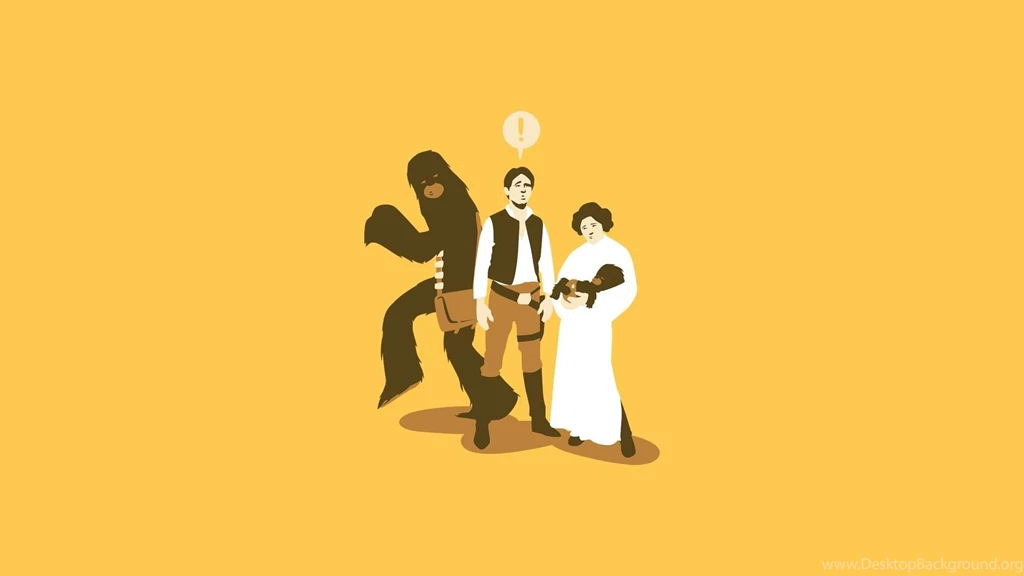 Cartoons, Abstract, Star Wars, Han Solo, Chewbacca, Leia Organa ...