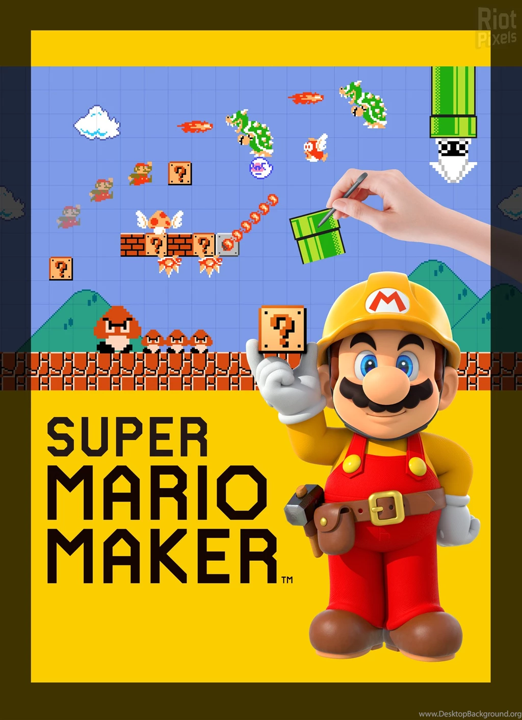 Super Mario Maker Game Artworks At Riot Pixels