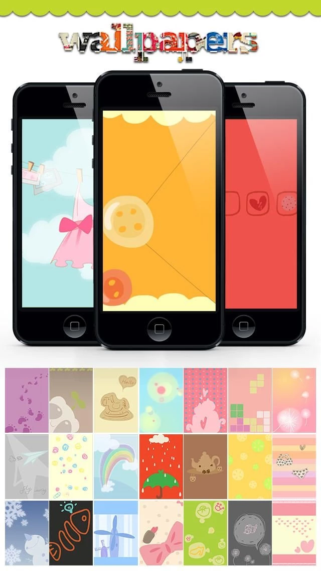 Cartoon Home Screen Wallpapers Maker Pro IOS 7 Edition