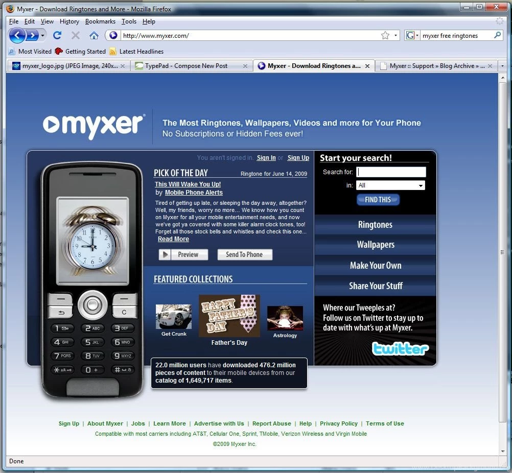 Myxer Offers Free, No Foolin', No Small Print Ringtones And ...