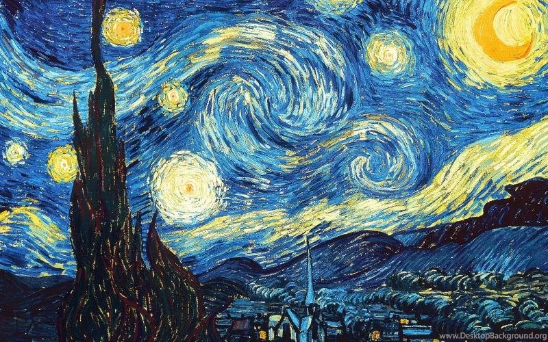 Vincent Van Gogh: Starry Night Wallpaper,Night HD Wallpapers