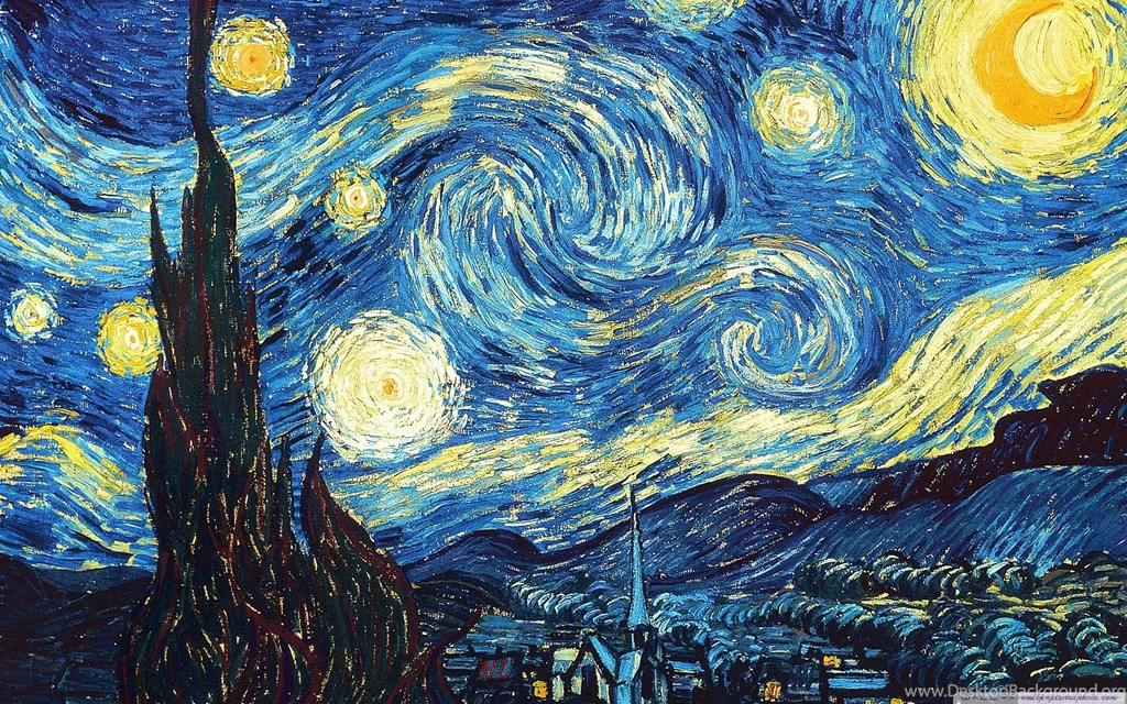 The Starry Night HD 16:9 16:10 Desktop Wallpaper: Widescreen ...