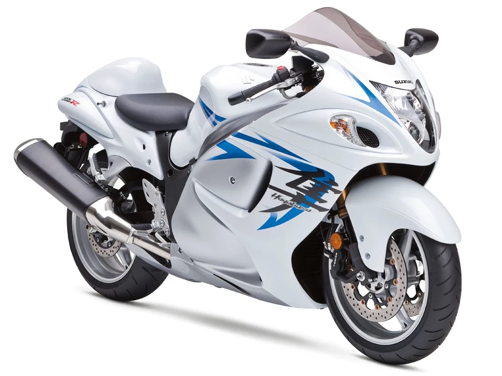 2009 Suzuki Hayabusa GSX 1300 White Wallpapers