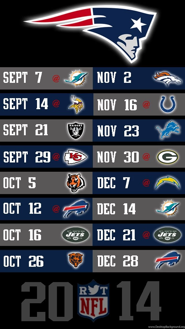 2014 NFL Schedule Wallpapers For iPhone 5 @NFLRT