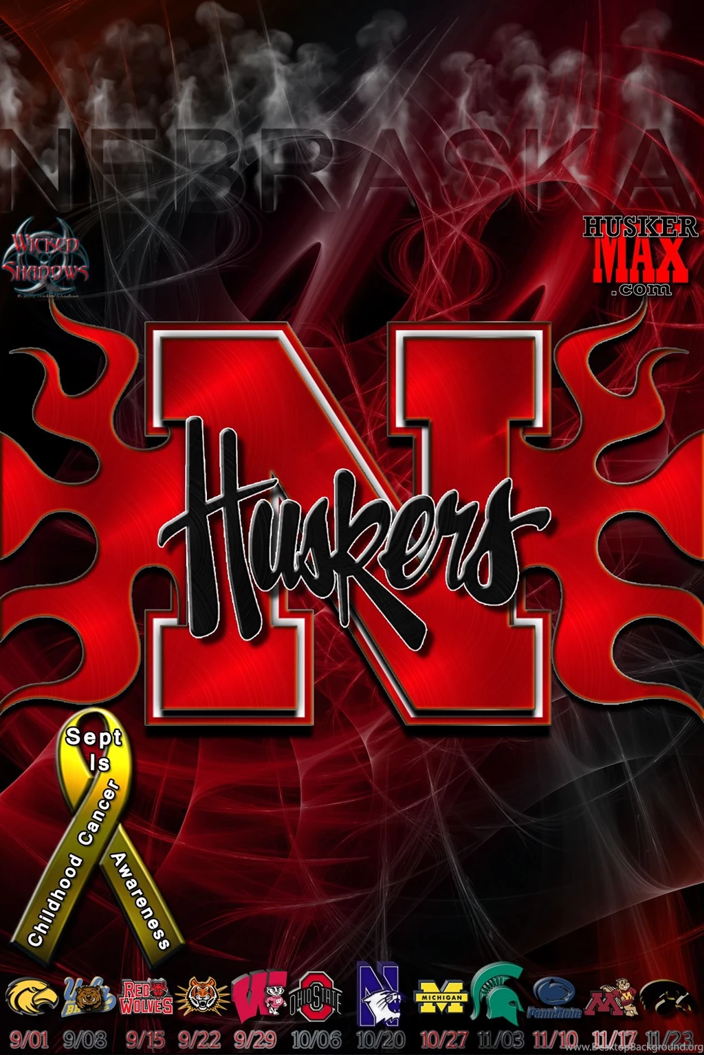 Wallpapers By Wicked Shadows: Nebraska Huskers 2012 Football ...