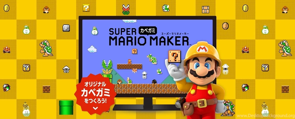 Super Mario Maker: Design Your Own Desktop Wallpapers Rice ...