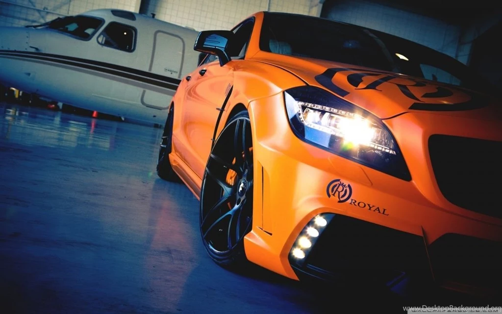 2012 CLS550 Wald Black Bison Wrapped In Satin Orange HD Desktop ...